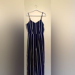 Striped jumpsuit